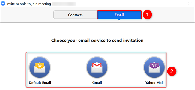Invitar por correo electrónico.
