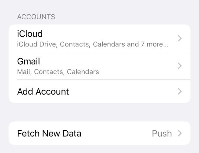 Configuración de la cuenta de correo de iOS