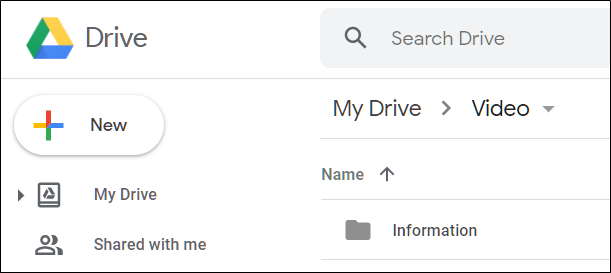 Carpeta copiada en Google Drive después de la sincronización.