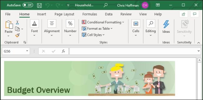 Microsoft Excel en Windows 10