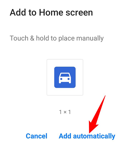 Agregue accesos directos de direcciones a su pantalla de inicio de Android.