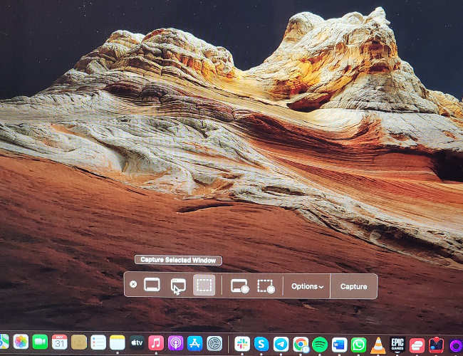 Captura ventanas seleccionadas en macOS