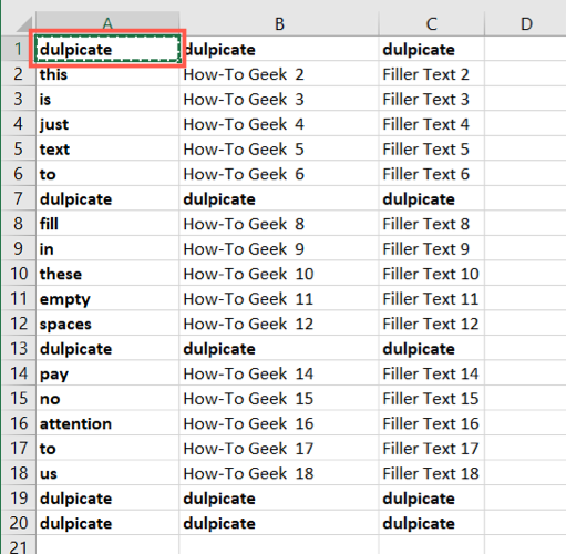 Celdas copiadas en Excel