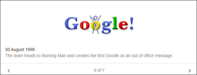 El logotipo de Google al 30 de agosto de 1998.