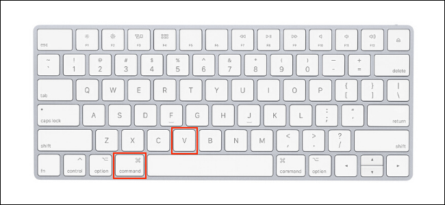 Cómo pegar en Mac usando atajos de teclado