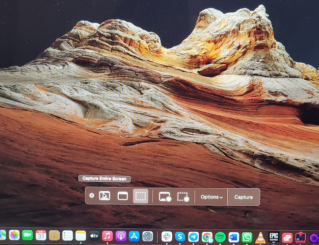 Captura toda la pantalla en MacOS