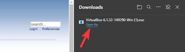 Abra el instalador de VirtualBox para instalar