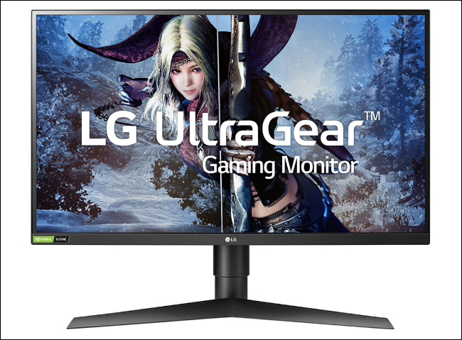 Monitor para juegos LG UltraGear de 27 IPS con latencia de 1 ms.