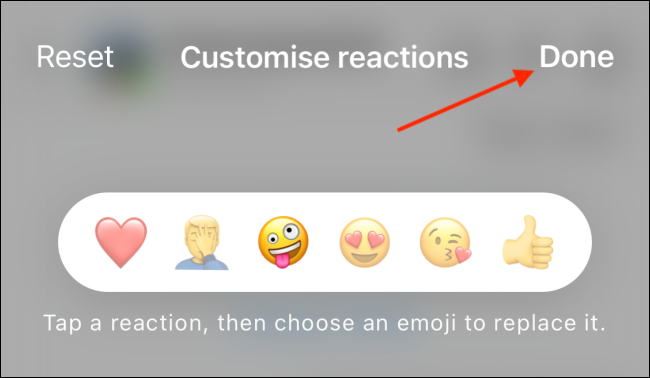 Haga clic en Listo para guardar el emoji personalizado.