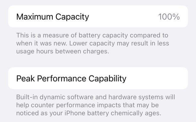 Estado de la batería del iPhone