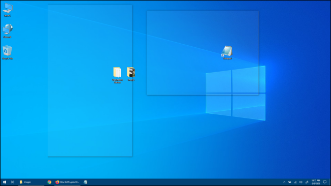 Vista de escritorio de Windows 10