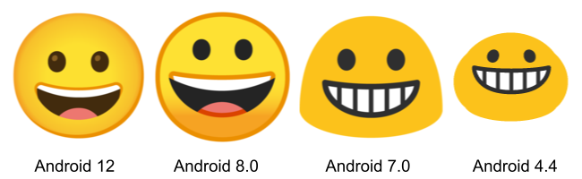 Emoji sonriente de Google.