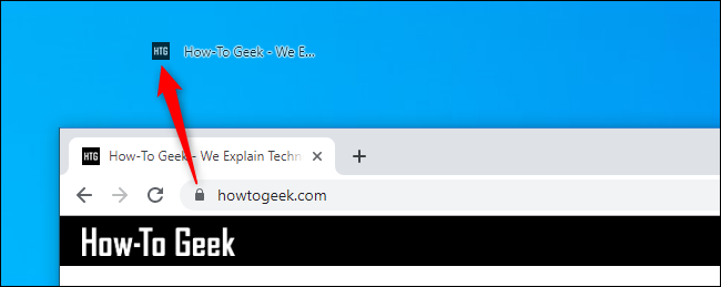 Cree un enlace de acceso directo de escritorio a una página web usando Google Chrome en Windows 10