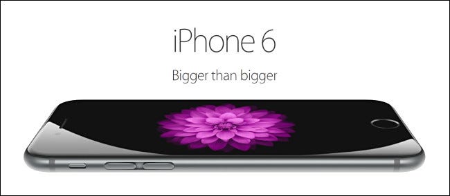 Imagen promocional del iPhone 6 de Apple