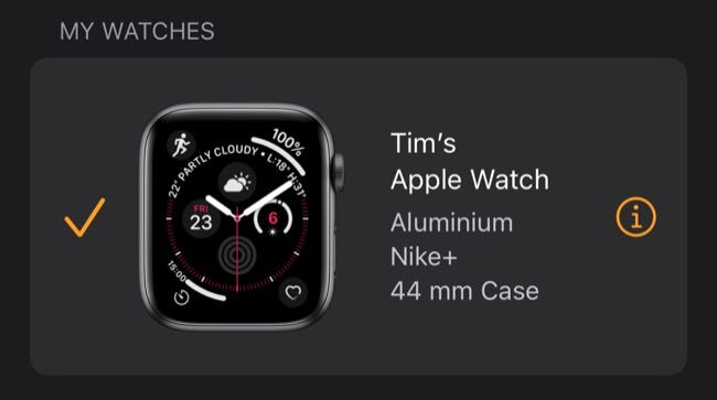 mi reloj de Apple