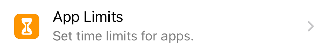 Acceda a las restricciones de la aplicación en la configuración de iOS