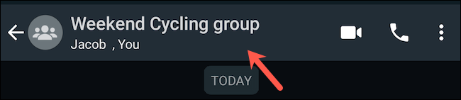 Acceder a los perfiles de grupo de WhatsApp