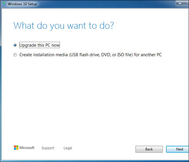 Utilice la herramienta de instalación de Windows 10 para actualizar el sistema Windows 7.