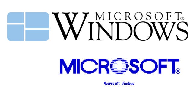 Logotipo de Windows 1 y 2